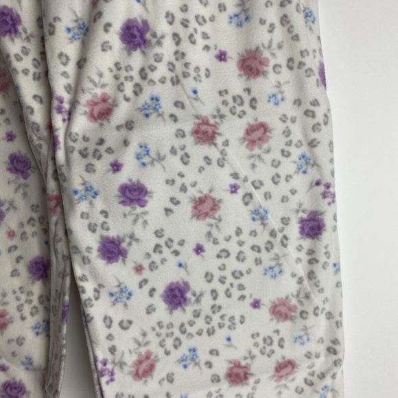 Charter Club Cozy Fleece Floral Animal Pajama Set - Picture 6 of 7